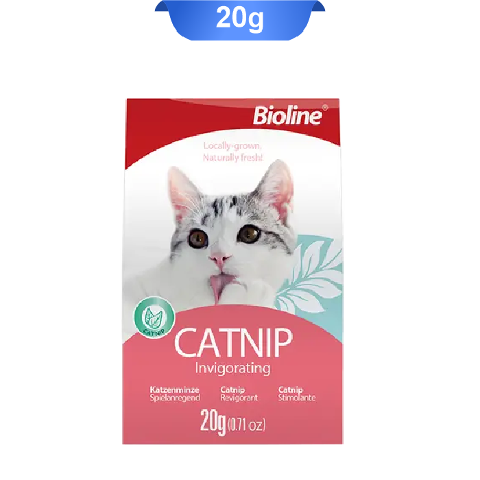 bioline-catnip پودر گیاه کت نیپ گربه بایولاین وزن 20 گرم Bioline Catnip - Image 1
