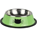 ظرف استیل رنگی سگ و گربه طرح گربه (قطر 16 سانتی متر) کد 106325 - Image 3