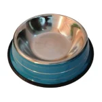 ظرف آب و غذا سگ و گربه استیل طرح شیاردار برند رزپت (26 سانتی متر) کد 106058