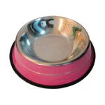 ظرف آب و غذا گربه و سگ استیل طرح شیاردار برند رزپت (22 سانتی متر) کد 106057