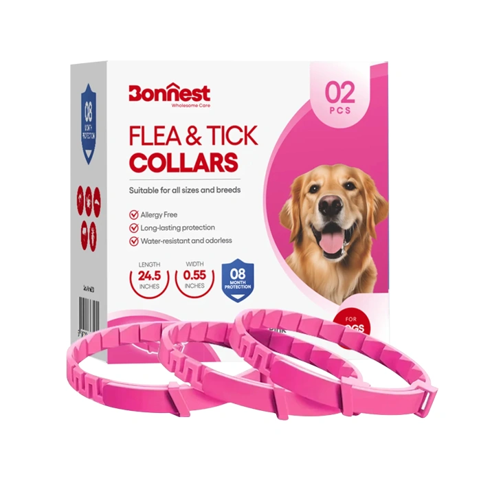 flea-tick-dog-pink-bonnest قلاده ضد کک و کنه سگ بونست