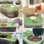 آبخوری و غذاخوری دوقلو اتوماتیک تصفیه دار سگ و گربه مدل گل کد 106331 - Image 5