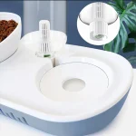 ظرف آب و غذا دارای بطری آب اتوماتیک به همراه فیلتر رنگ کرم کد 106356 - Image 4