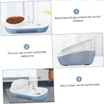 ظرف آب و غذا دارای بطری آب اتوماتیک به همراه فیلتر رنگ کرم کد 106356 - Image 6