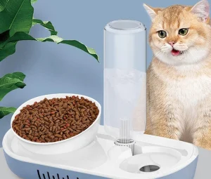 ظرف آب و غذا دارای بطری آب اتوماتیک به همراه فیلتر