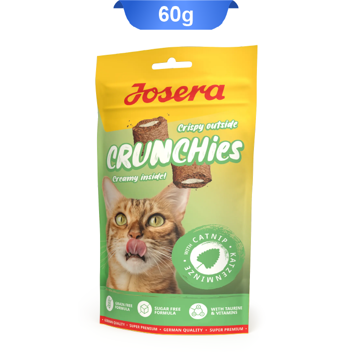 josera-crunchies-catnip تشویقی مغزدار کرانچی گربه جوسرا مدل کت نیپ وزن 60 گرم Josera Crunchies Catnip - Image 1