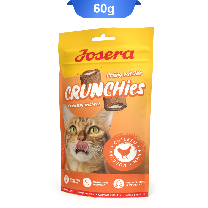 josera-crunchies-chicken تشویقی مغزدار کرانچی گربه جوسرا طعم مرغ وزن 60 گرم Josera Crunchies Chicken - Image 1