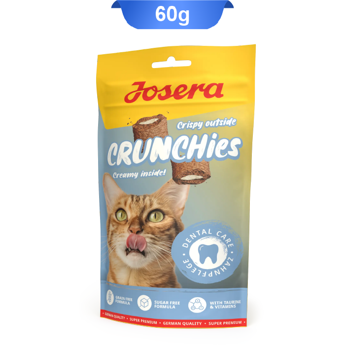 josera-crunchies-dental تشویقی مغزدار کرانچی گربه جوسرا مدل دنتال وزن 60 گرم Josera Crunchies Dental - Image 1