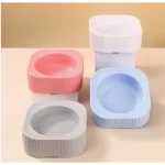 ظرف غذا سگ و گربه مدل فلیپس مربع سایز کوچک (15 سانتی متر) کد 106183