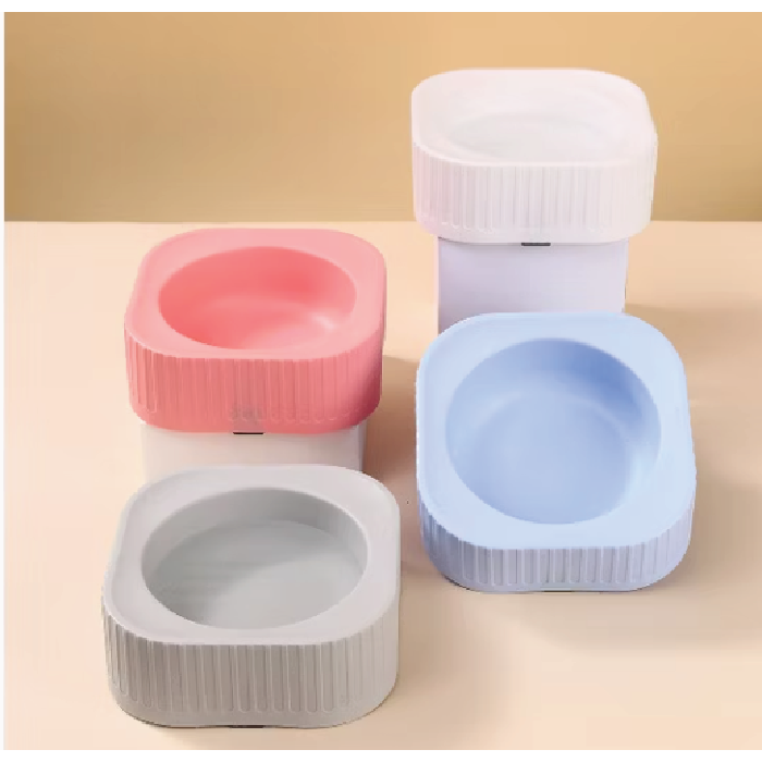 philips-02 ظرف غذا سگ و گربه مدل فلیپس مربع سایز کوچک (15 سانتی متر) کد 106183 - Image 1