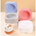 ظرف غذا سگ و گربه مدل فلیپس مربع سایز کوچک (15 سانتی متر) کد 106183 - Image 2