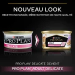 کنسرو گربه بالغ پروپلن دلیکیت طعم بوقلمون وزن 85 گرم ProPlan Adult Delicate - Image 5