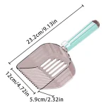 بیلچه کریستال خاک گربه با جنس شفاف و بی رنگ کد 106323 - Image 4