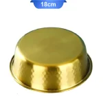 ظرف آب و غذا سگ و گربه استیل طرح مس مدل کوپر 18 سانتی متر کد 106335 - Image 3