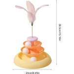 اسباب بازی گربه سه طبقه مدل آبرنگ رزپت کد 106341 - Image 2