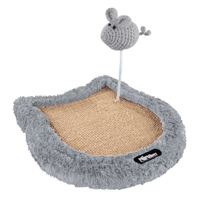 6042--- اسکرچر گربه زمینی نیناپت دارای اسباب بازی موش کت نیپ دار ابعاد 24 سانتی متری کد 6042 - Image 1