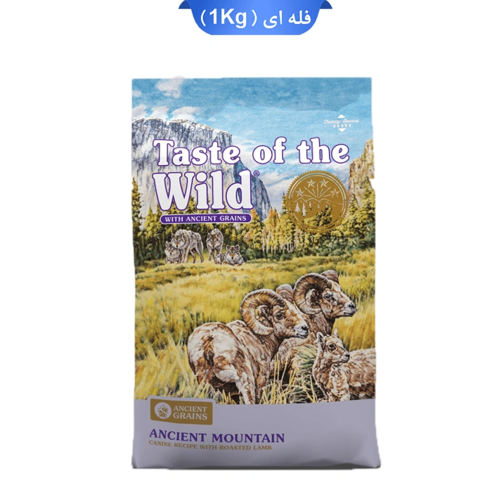 Ancient-faleeee-Mountain غذا خشک سگ بالغ تیست آف د وایلد طعم بره