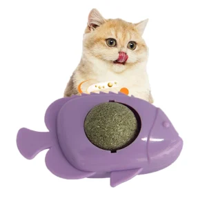 آبنبات دیواری گربه طعم کت نیپ مدل ماهی