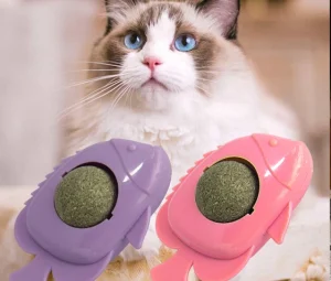 آبنبات دیواری گربه طعم کت نیپ مدل ماهی 