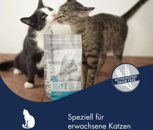 غذاخشک گربه بالغ حساس دکتر کلادرز فاقد غلات طعم مرغ و ماهی