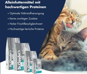 غذاخشک گربه بالغ حساس دکتر کلادرز فاقد غلات طعم مرغ و ماهی