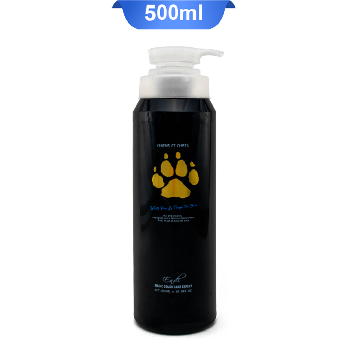 endi-shampoo-01 شامپو سگ و گربه مناسب مو سفید و روشن اندی (بسته بندی مشکی) وزن 500 میلی لیتر Endi For White Dogs - Image 1