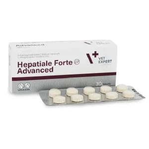 قرص تخصصی تقویت کبد سگ و گربه وت اکسپرت مدل هپاتیال 30 عددی VetExpert Hepatiale Forte Advanced