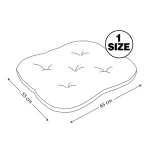 تشک سگ و گربه جنس پارچه مبلی لطیف و با دوام مدل منحنی ابعاد 65x55 نیناپت کد 3661 - Image 2