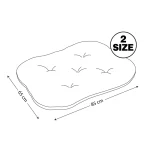 تشک سگ و گربه جنس پارچه مبلی لطیف و با دوام رنگ فیلی مدل لین ابعاد 85x65 نیناپت کد 3523 - Image 2