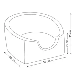 کریر ماشین سگ و گربه رنگ مشکی (دوکاره) نیناپت ابعاد 50x50x35 سانتی متر کد 3800 - Image 2