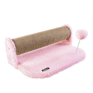 اسکرچر گربه زمینی رول دار نیناپت دارای اسباب بازی توپک فنردار