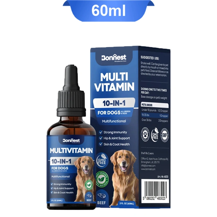 Multivitamin-Drops قطره مولتی ویتامین سگ بونست مدل 10 در 1