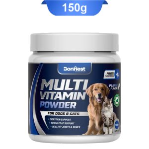 پودر مولتی ویتامین سگ و گربه بونست طعم بادام زمینی