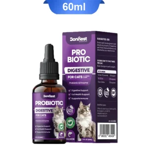 قطره پروبیوتیک گربه بونست برای بهبود عملکرد گوارش طعم ماهی سالمون