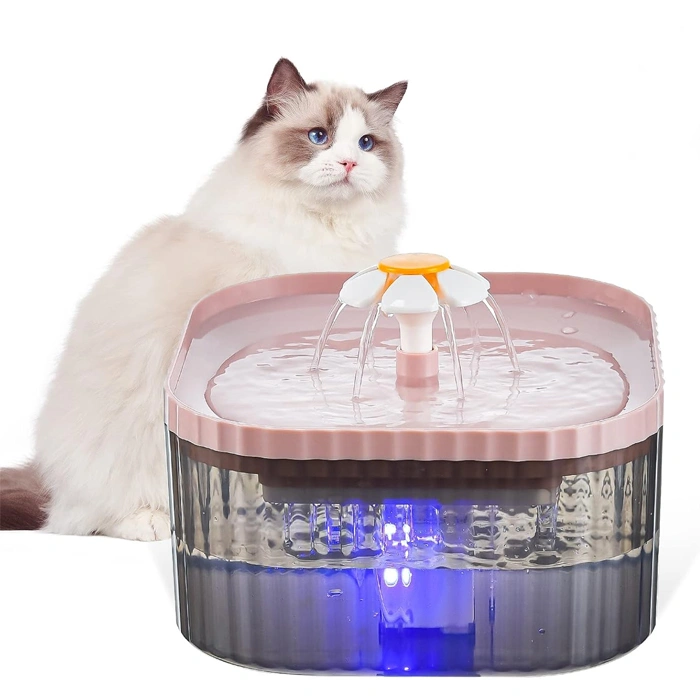 flower-led- آبخوری اتوماتیک سگ و گربه دارای تصفیه آب