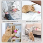 قلاده و اسباب بازی چندکاره گربه دارای پر و زنگوله - Image 6