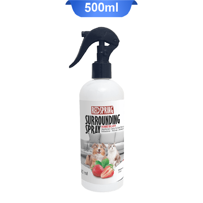 redspring-surrounding-spray-500ml-5 اسپری ضد عفونی کننده محیط عصاره توت فرنگی رد اسپرینگ حجم 500 میلی لیتر (Red Spring) - Image 1